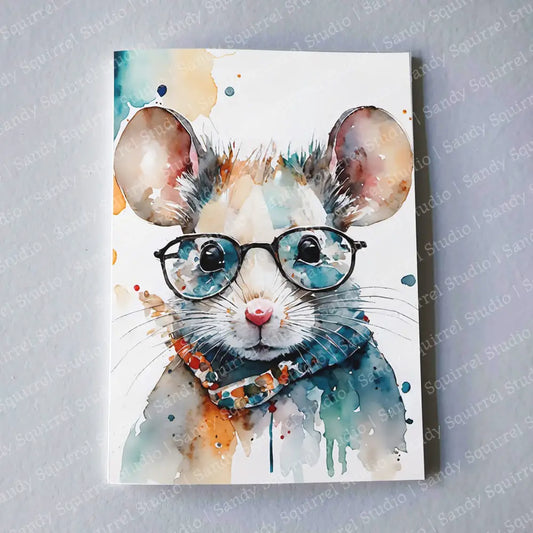 Whiskered Wisdom 5X7 Greeting Card Wholesale Notecard