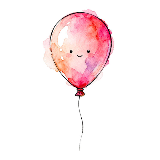 Happy Luft Watercolor Style Friendship Celebration Art