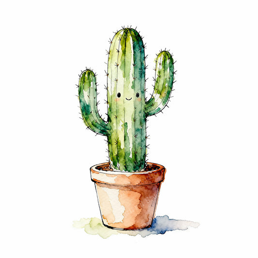 Happy Sag Watercolor Style Friendship Art