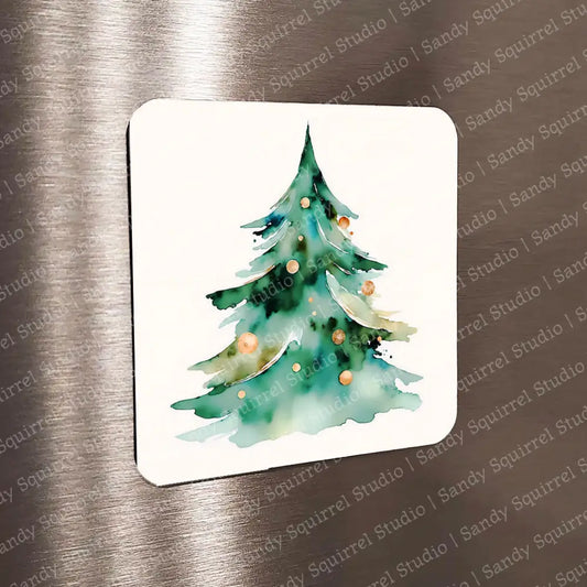 ’Xmas Gold’ Sublimated Image Magnet